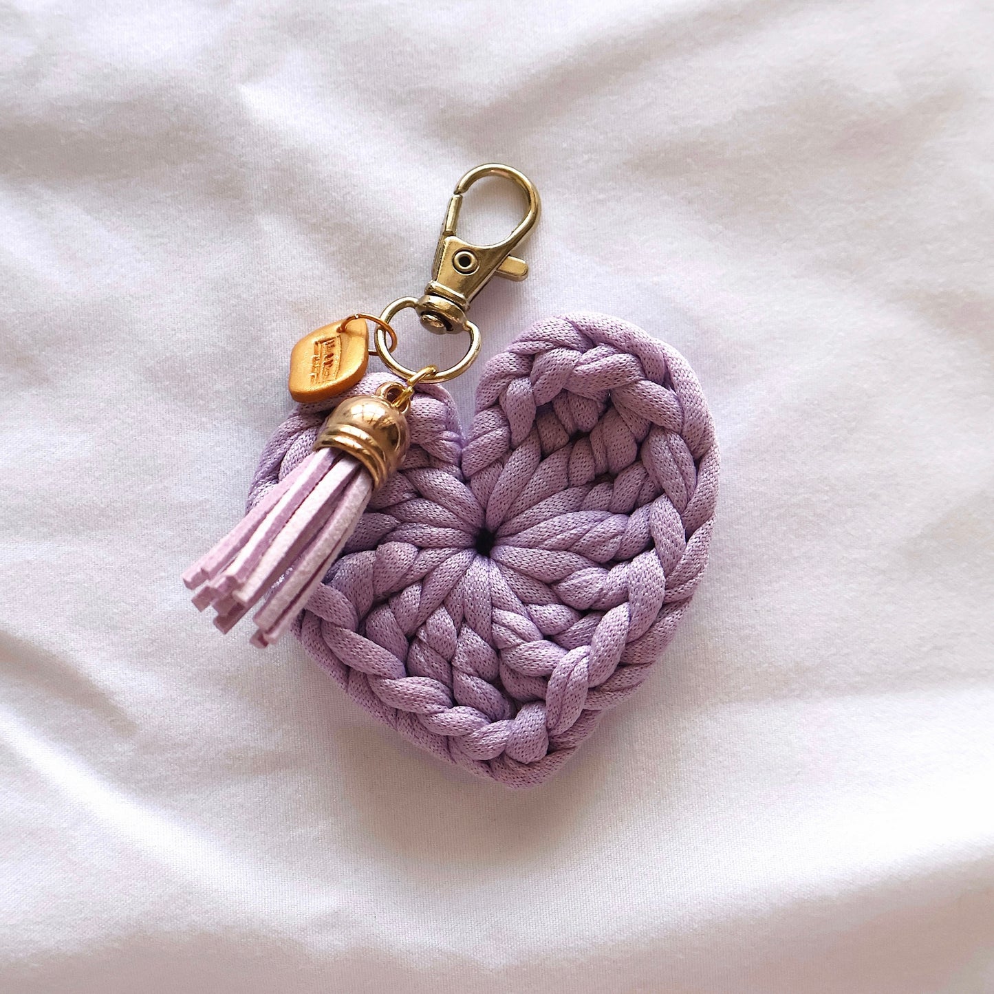 Heart Crochet Keychain (Lavender)