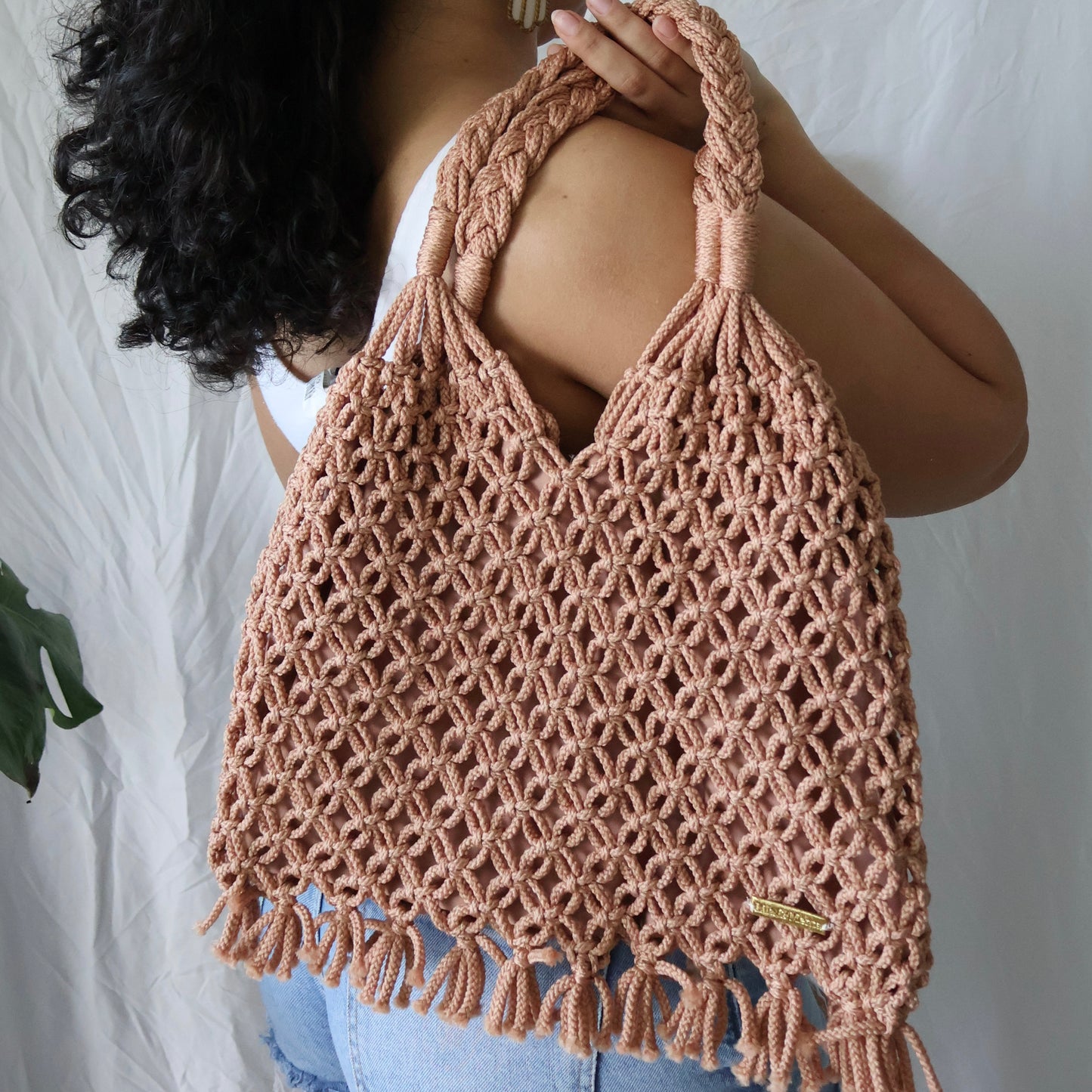 Caleira Macrame Bag- Cream