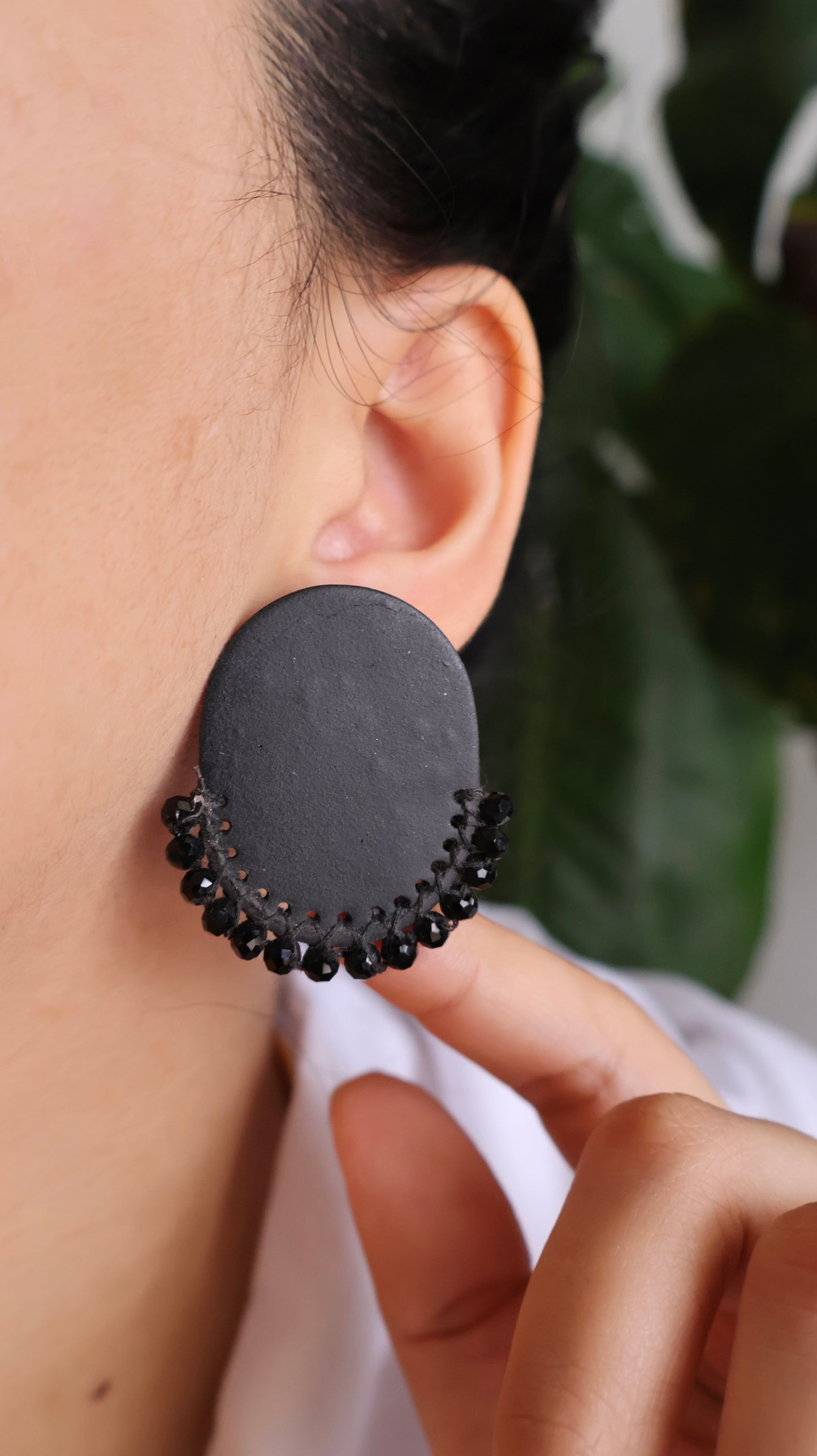 Cirilla Earrings- Noir