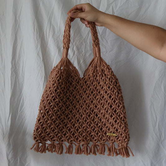 Caleira Macrame Bag- Cream