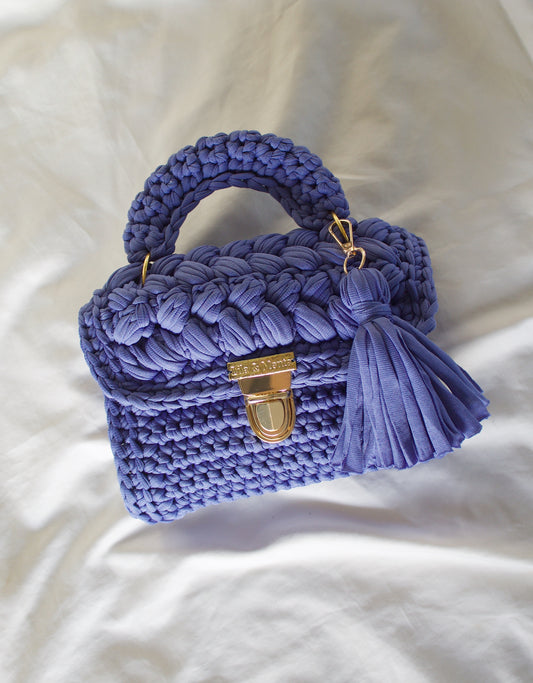 Ottilie Crochet Bag- Perrywinkle